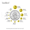 image:imagebeadsland 1440pcs Flat Back Crystal Rhinestones Round Gems for Nail Art and Craft Glue Fix CrystalAB SS10 2729mmLemon Yellow