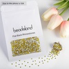 image:imagebeadsland 1440pcs Flat Back Crystal Rhinestones Round Gems for Nail Art and Craft Glue Fix CrystalAB SS10 2729mmLemon Yellow