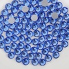 image:imagebeadsland 1440pcs Flat Back Crystal Rhinestones Round Gems for Nail Art and Craft Glue Fix CrystalAB SS10 2729mmLight Blue