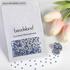 image:imagebeadsland 1440pcs Flat Back Crystal Rhinestones Round Gems for Nail Art and Craft Glue Fix CrystalAB SS10 2729mmLight Blue