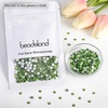 image:imagebeadsland 1440pcs Flat Back Crystal Rhinestones Round Gems for Nail Art and Craft Glue Fix CrystalAB SS10 2729mmLight Green