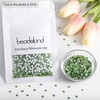 image:imagebeadsland 1440pcs Flat Back Crystal Rhinestones Round Gems for Nail Art and Craft Glue Fix CrystalAB SS10 2729mmLight Green