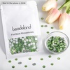 image:imagebeadsland 1440pcs Flat Back Crystal Rhinestones Round Gems for Nail Art and Craft Glue Fix CrystalAB SS10 2729mmLight Green