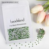 image:imagebeadsland 1440pcs Flat Back Crystal Rhinestones Round Gems for Nail Art and Craft Glue Fix CrystalAB SS10 2729mmLight Green