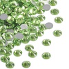 image:imagebeadsland 1440pcs Flat Back Crystal Rhinestones Round Gems for Nail Art and Craft Glue Fix CrystalAB SS10 2729mmLight Green