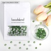 image:imagebeadsland 1440pcs Flat Back Crystal Rhinestones Round Gems for Nail Art and Craft Glue Fix CrystalAB SS10 2729mmLight Green