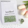 image:imagebeadsland 1440pcs Flat Back Crystal Rhinestones Round Gems for Nail Art and Craft Glue Fix CrystalAB SS10 2729mmLight Green