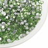 image:imagebeadsland 1440pcs Flat Back Crystal Rhinestones Round Gems for Nail Art and Craft Glue Fix CrystalAB SS10 2729mmLight Green