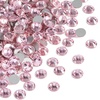 image:imagebeadsland 1440pcs Flat Back Crystal Rhinestones Round Gems for Nail Art and Craft Glue Fix CrystalAB SS10 2729mmLight Pink