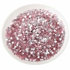 image:imagebeadsland 1440pcs Flat Back Crystal Rhinestones Round Gems for Nail Art and Craft Glue Fix CrystalAB SS10 2729mmLight Pink