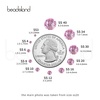 image:imagebeadsland 1440pcs Flat Back Crystal Rhinestones Round Gems for Nail Art and Craft Glue Fix CrystalAB SS10 2729mmLight Pink