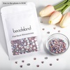 image:imagebeadsland 1440pcs Flat Back Crystal Rhinestones Round Gems for Nail Art and Craft Glue Fix CrystalAB SS10 2729mmLight Pink Ab