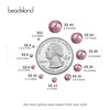 image:imagebeadsland 1440pcs Flat Back Crystal Rhinestones Round Gems for Nail Art and Craft Glue Fix CrystalAB SS10 2729mmLight Purple