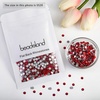 image:imagebeadsland 1440pcs Flat Back Crystal Rhinestones Round Gems for Nail Art and Craft Glue Fix CrystalAB SS10 2729mmLight Siam