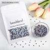 image:imagebeadsland 1440pcs Flat Back Crystal Rhinestones Round Gems for Nail Art and Craft Glue Fix CrystalAB SS10 2729mmLtcolorado Topaz Ab