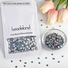 image:imagebeadsland 1440pcs Flat Back Crystal Rhinestones Round Gems for Nail Art and Craft Glue Fix CrystalAB SS10 2729mmLtcolorado Topaz Ab