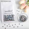 image:imagebeadsland 1440pcs Flat Back Crystal Rhinestones Round Gems for Nail Art and Craft Glue Fix CrystalAB SS10 2729mmLtcolorado Topaz Ab