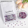 image:imagebeadsland 1440pcs Flat Back Crystal Rhinestones Round Gems for Nail Art and Craft Glue Fix CrystalAB SS10 2729mmLtsiam Ab