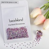 image:imagebeadsland 1440pcs Flat Back Crystal Rhinestones Round Gems for Nail Art and Craft Glue Fix CrystalAB SS10 2729mmLtsiam Ab