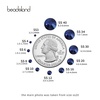 image:imagebeadsland 1440pcs Flat Back Crystal Rhinestones Round Gems for Nail Art and Craft Glue Fix CrystalAB SS10 2729mmMontana