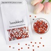 image:imagebeadsland 1440pcs Flat Back Crystal Rhinestones Round Gems for Nail Art and Craft Glue Fix CrystalAB SS10 2729mmOrange