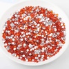 image:imagebeadsland 1440pcs Flat Back Crystal Rhinestones Round Gems for Nail Art and Craft Glue Fix CrystalAB SS10 2729mmOrange