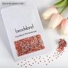 image:imagebeadsland 1440pcs Flat Back Crystal Rhinestones Round Gems for Nail Art and Craft Glue Fix CrystalAB SS10 2729mmOrange
