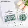 image:imagebeadsland 1440pcs Flat Back Crystal Rhinestones Round Gems for Nail Art and Craft Glue Fix CrystalAB SS10 2729mmPeridot Ab