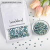 image:imagebeadsland 1440pcs Flat Back Crystal Rhinestones Round Gems for Nail Art and Craft Glue Fix CrystalAB SS10 2729mmPeridot Ab