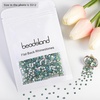 image:imagebeadsland 1440pcs Flat Back Crystal Rhinestones Round Gems for Nail Art and Craft Glue Fix CrystalAB SS10 2729mmPeridot Ab