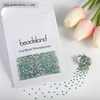 image:imagebeadsland 1440pcs Flat Back Crystal Rhinestones Round Gems for Nail Art and Craft Glue Fix CrystalAB SS10 2729mmPeridot Ab