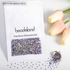 image:imagebeadsland 1440pcs Flat Back Crystal Rhinestones Round Gems for Nail Art and Craft Glue Fix CrystalAB SS10 2729mmPurple Velvet