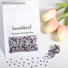 image:imagebeadsland 1440pcs Flat Back Crystal Rhinestones Round Gems for Nail Art and Craft Glue Fix CrystalAB SS10 2729mmPurple Velvet