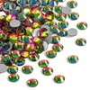 image:imagebeadsland 1440pcs Flat Back Crystal Rhinestones Round Gems for Nail Art and Craft Glue Fix CrystalAB SS10 2729mmRainbow