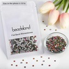 image:imagebeadsland 1440pcs Flat Back Crystal Rhinestones Round Gems for Nail Art and Craft Glue Fix CrystalAB SS10 2729mmRainbow