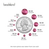 image:imagebeadsland 1440pcs Flat Back Crystal Rhinestones Round Gems for Nail Art and Craft Glue Fix CrystalAB SS10 2729mmRose