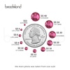 image:imagebeadsland 1440pcs Flat Back Crystal Rhinestones Round Gems for Nail Art and Craft Glue Fix CrystalAB SS10 2729mmRose