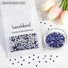image:imagebeadsland 1440pcs Flat Back Crystal Rhinestones Round Gems for Nail Art and Craft Glue Fix CrystalAB SS10 2729mmSapphire