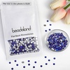 image:imagebeadsland 1440pcs Flat Back Crystal Rhinestones Round Gems for Nail Art and Craft Glue Fix CrystalAB SS10 2729mmSapphire
