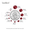 image:imagebeadsland 1440pcs Flat Back Crystal Rhinestones Round Gems for Nail Art and Craft Glue Fix CrystalAB SS10 2729mmSiam