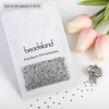 image:imagebeadsland 1440pcs Flat Back Crystal Rhinestones Round Gems for Nail Art and Craft Glue Fix CrystalAB SS10 2729mmSilver Hematite