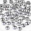 image:imagebeadsland 1440pcs Flat Back Crystal Rhinestones Round Gems for Nail Art and Craft Glue Fix CrystalAB SS10 2729mmSilver Hematite