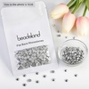 image:imagebeadsland 1440pcs Flat Back Crystal Rhinestones Round Gems for Nail Art and Craft Glue Fix CrystalAB SS10 2729mmSilver Hematite