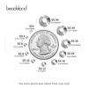 image:imagebeadsland 1440pcs Flat Back Crystal Rhinestones Round Gems for Nail Art and Craft Glue Fix CrystalAB SS10 2729mmSilver Hematite