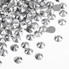 image:imagebeadsland 1440pcs Flat Back Crystal Rhinestones Round Gems for Nail Art and Craft Glue Fix CrystalAB SS10 2729mmSilver Hematite