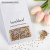 image:imagebeadsland 1440pcs Flat Back Crystal Rhinestones Round Gems for Nail Art and Craft Glue Fix CrystalAB SS10 2729mmTopaz