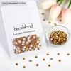 image:imagebeadsland 1440pcs Flat Back Crystal Rhinestones Round Gems for Nail Art and Craft Glue Fix CrystalAB SS10 2729mmTopaz