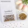 image:imagebeadsland 1440pcs Flat Back Crystal Rhinestones Round Gems for Nail Art and Craft Glue Fix CrystalAB SS10 2729mmTopaz