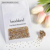 image:imagebeadsland 1440pcs Flat Back Crystal Rhinestones Round Gems for Nail Art and Craft Glue Fix CrystalAB SS10 2729mmTopaz