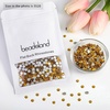 image:imagebeadsland 1440pcs Flat Back Crystal Rhinestones Round Gems for Nail Art and Craft Glue Fix CrystalAB SS10 2729mmTopaz